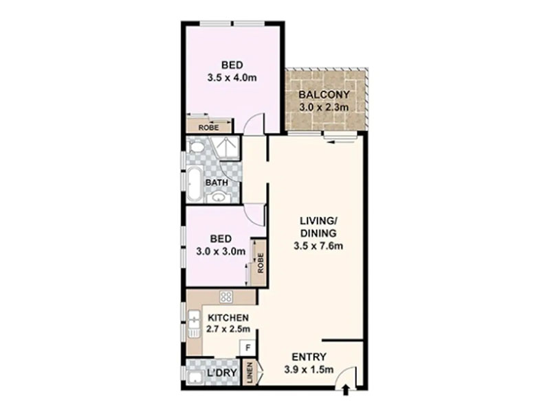 Home Buyer in Bondi Beach, Sydney - Floorplan