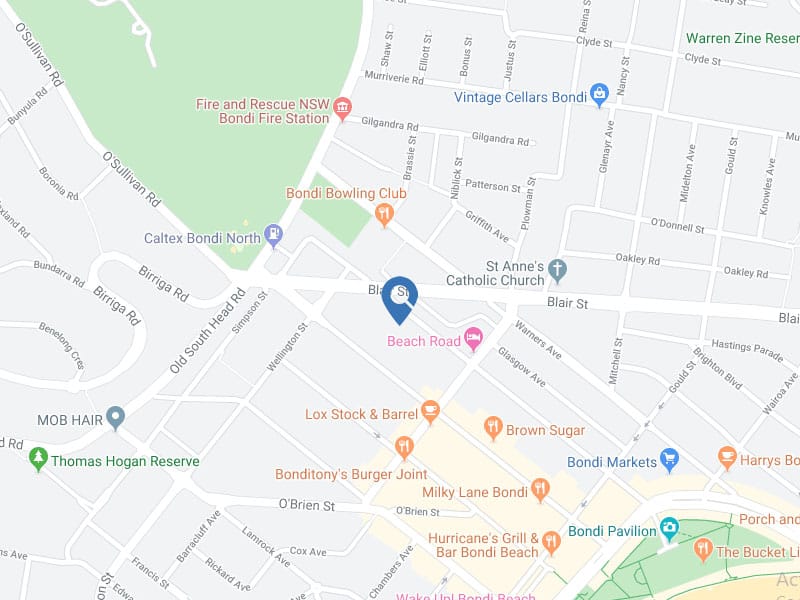 Bondi Beach Property Buyers Agent - Map